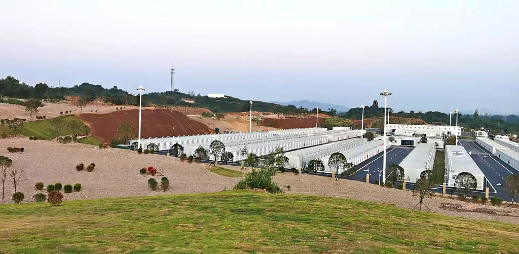 信陽市方艙醫院改進型植被混凝土噴播工程 圓滿完工